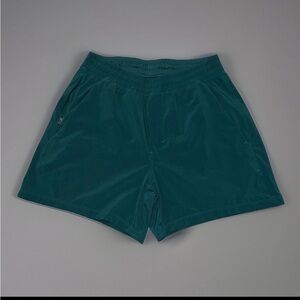 Lululemon Teal Green Lightweight Comfort Gym Performance Athletic Running Short